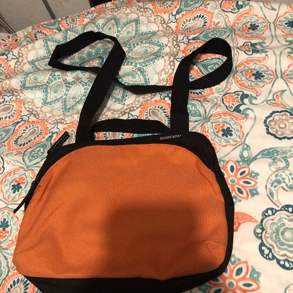 Lands' End Orange and Black Crossbody Bag- $25 or $20 w/offer 91A - Picture 1 of 4